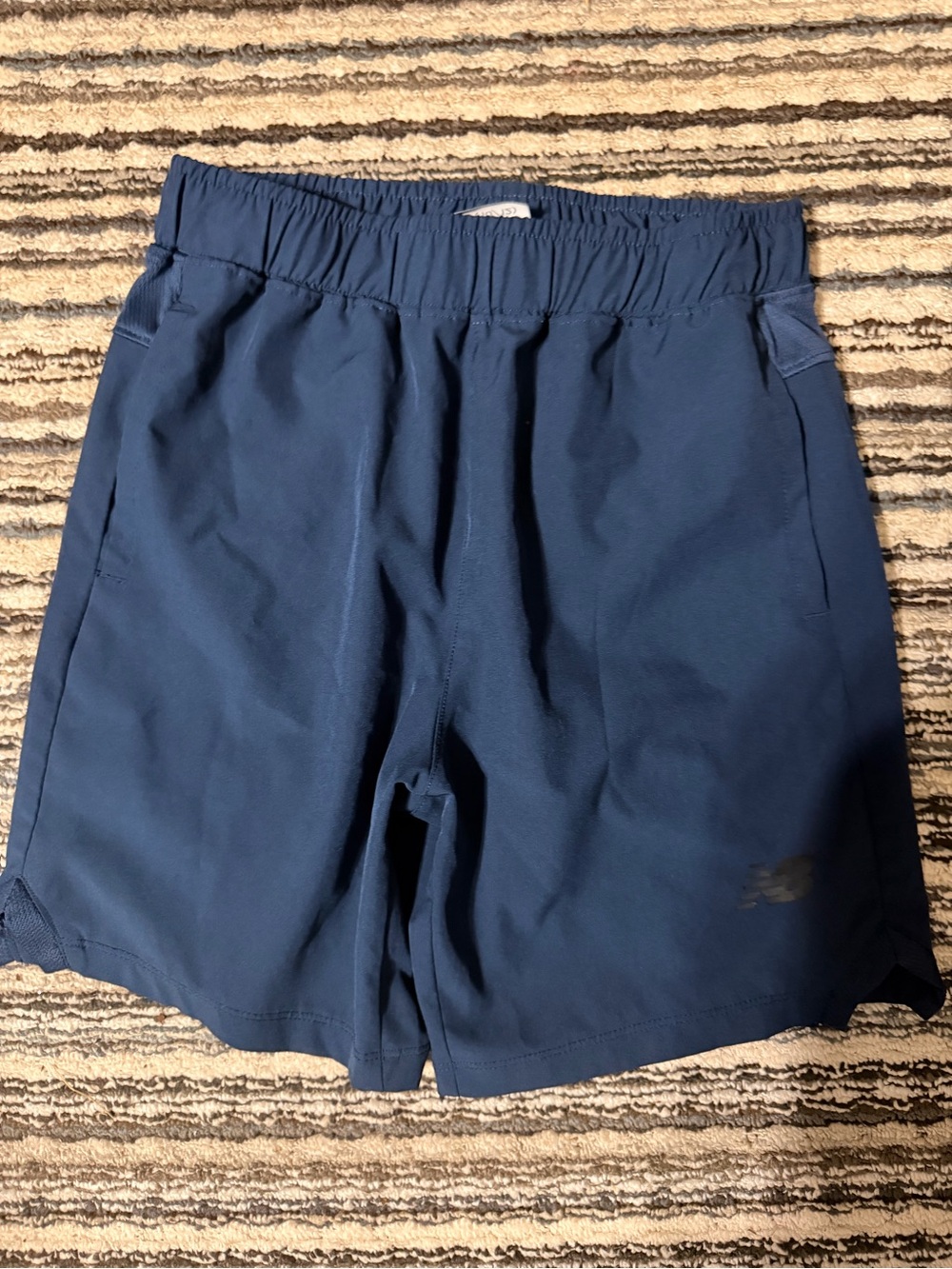 New Balance Kids Navy Blue Athletic Shorts